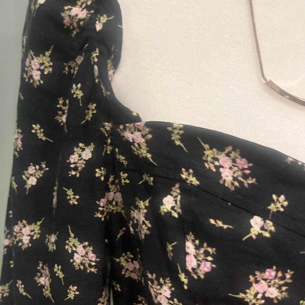 Floral linen Corset Top - Picture 3 of 4